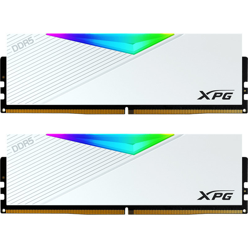 Memorie XPG LANCER RGB White 64GB (2x32GB) DDR5 6000MHz CL30 Dual Channel Kit