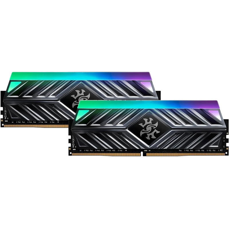 Memorie XPG Spectrix D41 RGB Grey 16GB (2x8GB) DDR4 3600MHz CL18 Dual Channel Kit