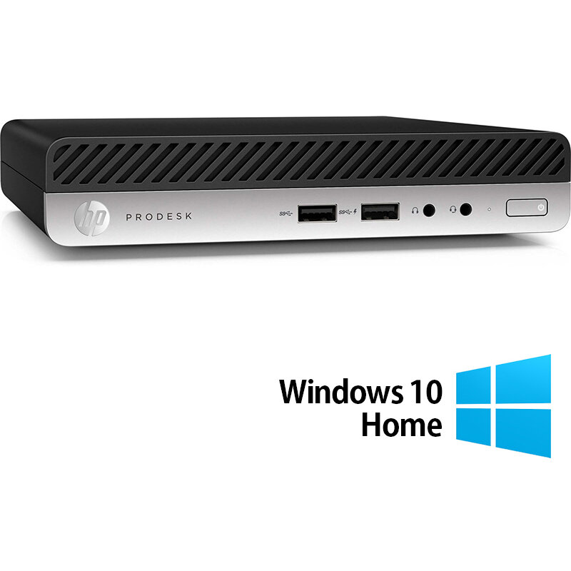 Mini PC Refurbished ProDesk 400 G5 Intel Core i5-9500T 8GB 256GB SSD Windows 10 Home Black
