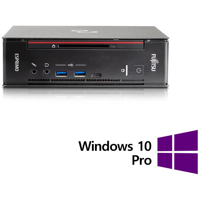 Mini PC Refurbished Q958 Intel Core i5-9500 8GB 256GB SSD Windows 10 Pro Black