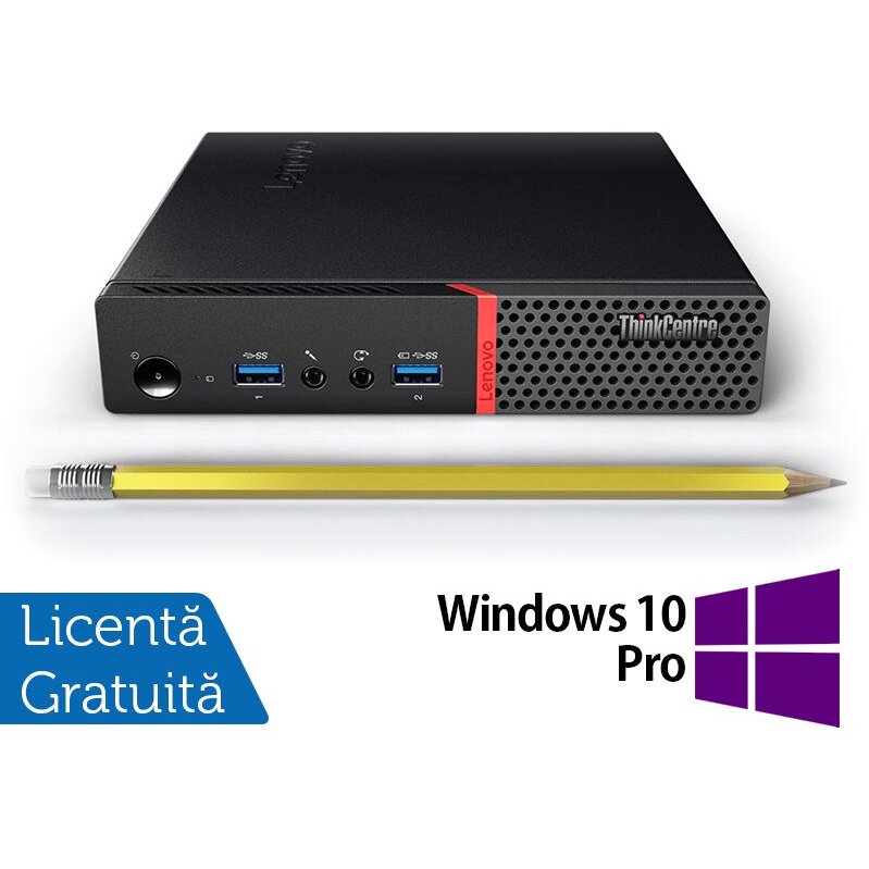 Mini PC Refurbished ThinkCentre M700 Intel Core i5-6400T 8GB 256GB SSD Windows 10 Pro Black