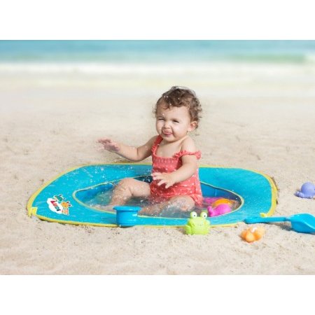 Minipiscina de plaja cu jucarii 123 Soare Albastru