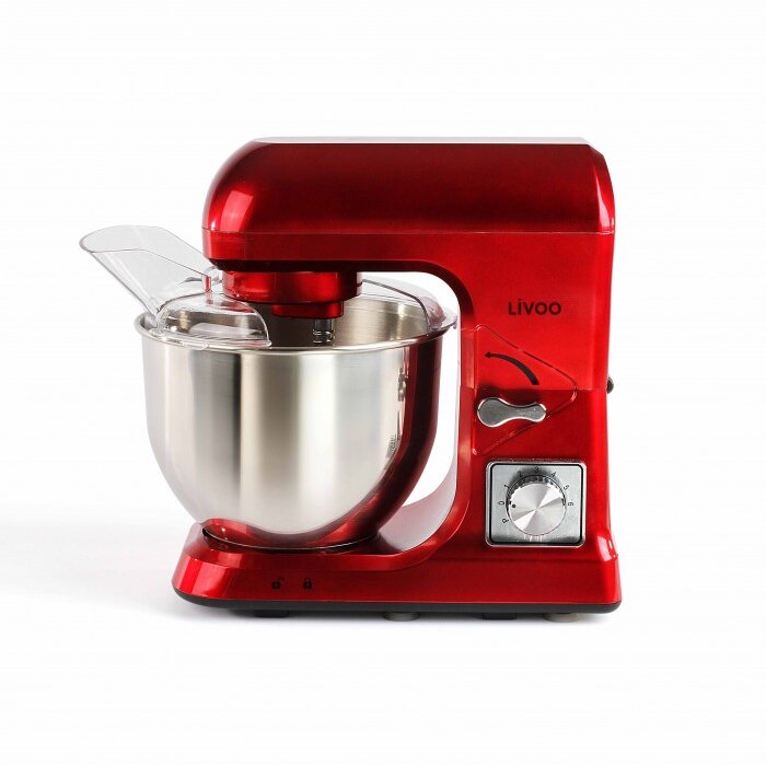 Mixer Planetar Profesional DOP190R Putere 1000W Capacitate 5l Rosu