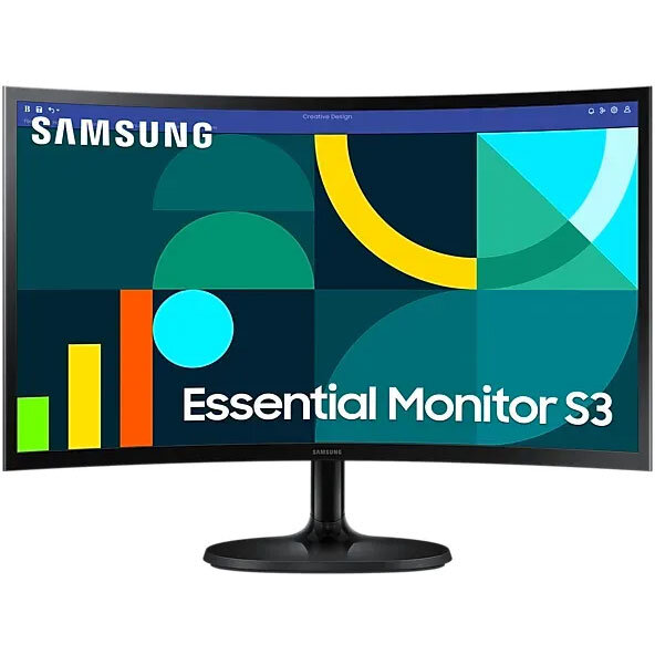 Monitor LED Curbat Essential S3 S36GD LS24D366GAUXEN 24 inch FHD VA 4ms 100Hz Black