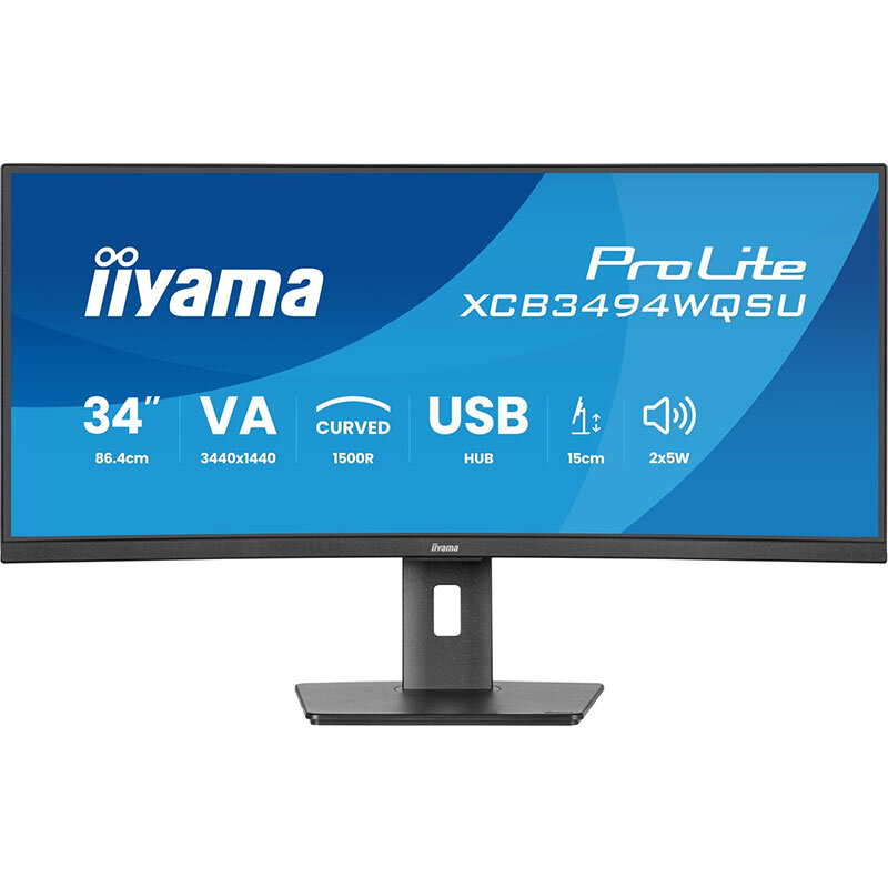 Monitor LED Curbat ProLite XCB3494WQSU-B1 34 inch UWQHD VA 0.4ms 120Hz Black