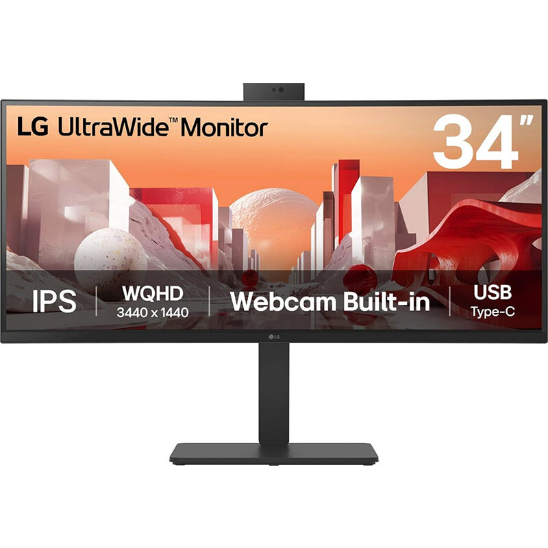 Monitor LED Curbat UltraWide 34BA85QE-B 34 inch UWQHD IPS 5ms 60Hz Black