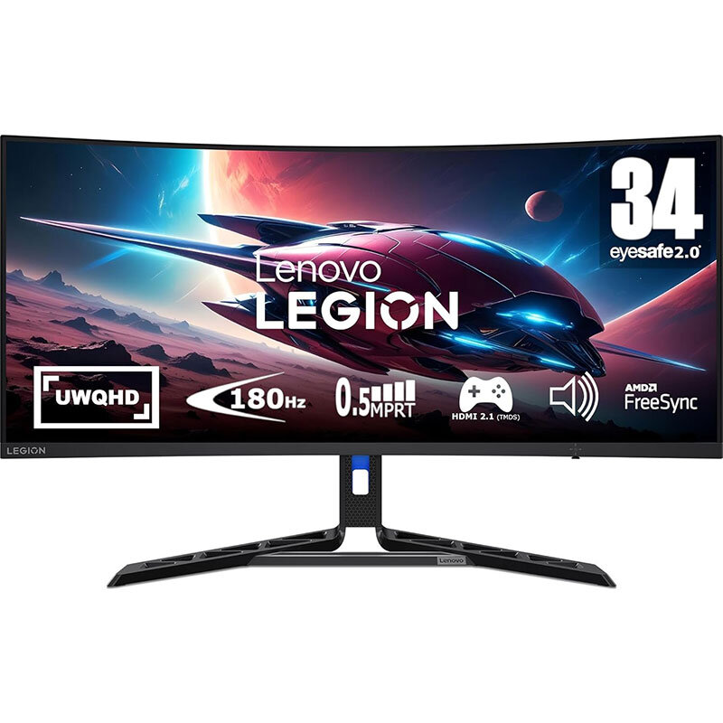 Monitor LED Gaming Curbat Legion R34w-30 34 inch UWQHD VA 0.5ms 180Hz Black