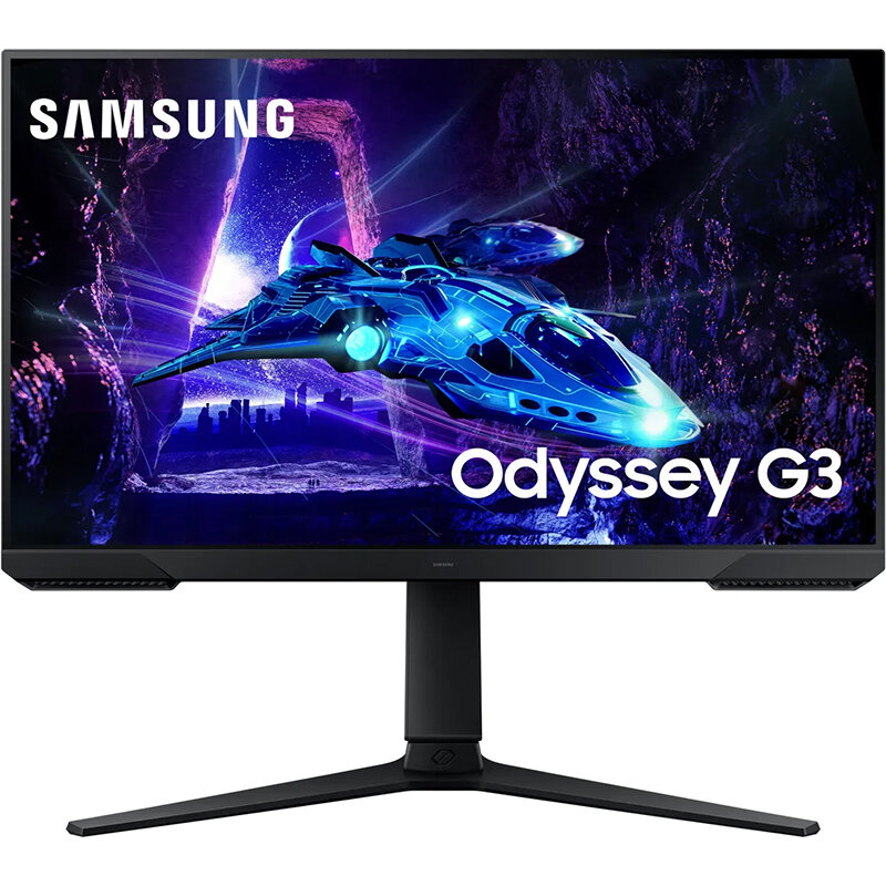 Monitor LED Gaming Odyssey G3 G30D 24 inch VA 1ms 180Hz Design 3-sided borderless Black