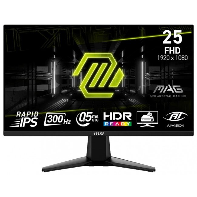 Monitor MAG 255XF   24.5inch  Rapid IPS   Full HD  0.5ms   300Hz  HDR Ready  FreeSync Premium Negru