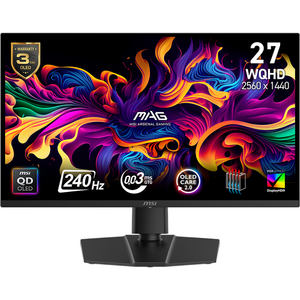 Monitor MAG 271QP QD-OLED X24 26.5inch WQHD 2560 x 1440 HDMI DisplayPort Pivot 240Hz 0.03ms Negru