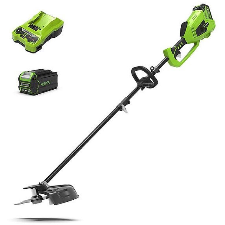 Motocoasa GD40BCK4 cu Acumulator 40V 4Ah si Incarcator Negru/Verde