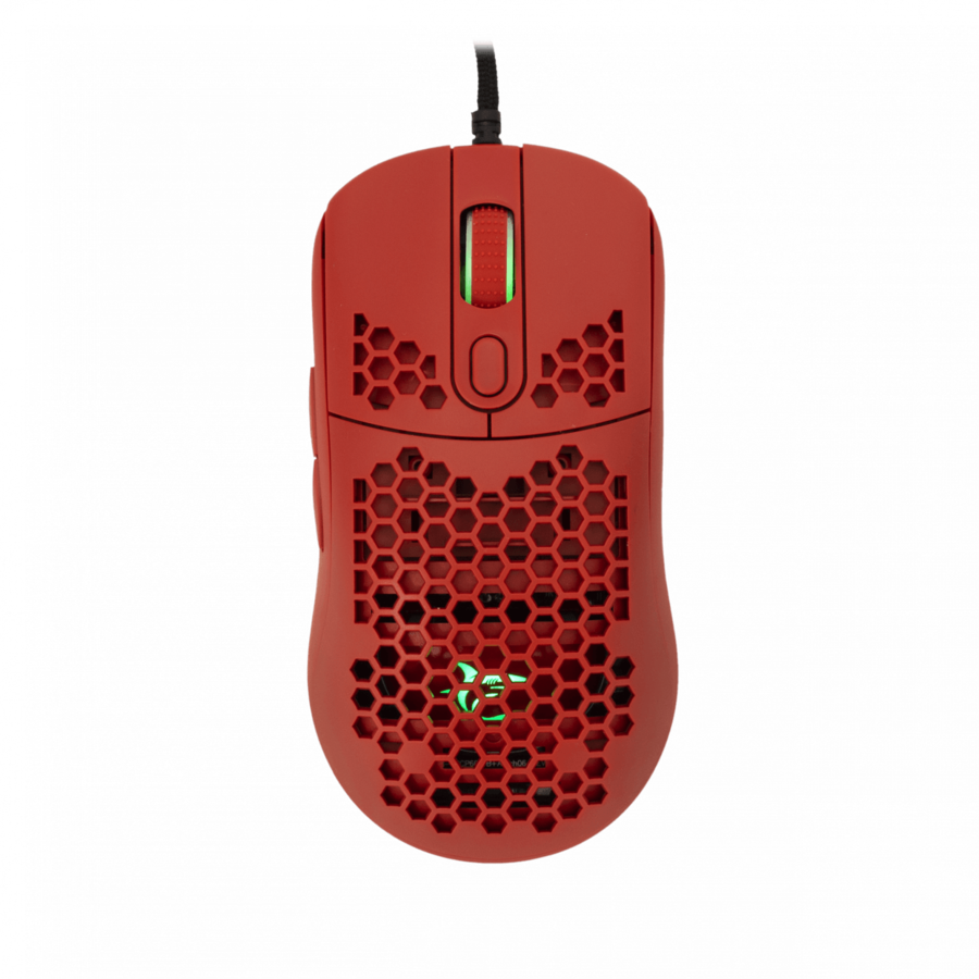 Mouse Gaming cu Fir GM-5007 GALAHAD 6400DPI Iluminare RGB USB Rosu