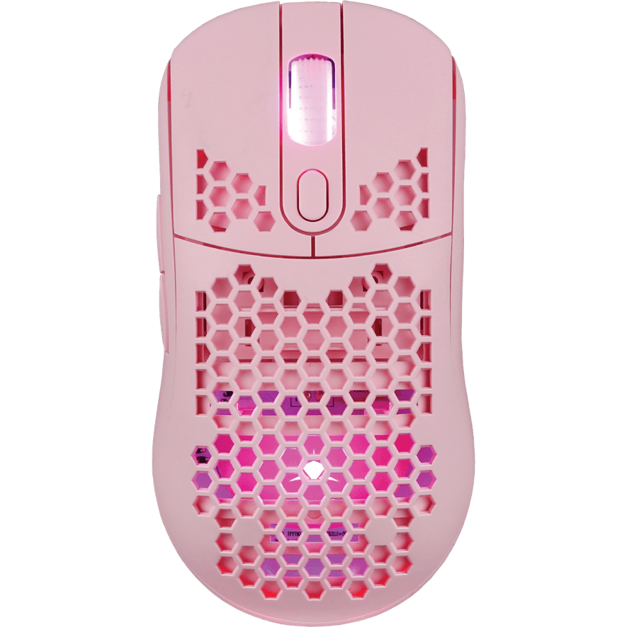 Mouse Gaming cu Fir GM-5007 GALAHAD 6400DPI Iluminare RGB USB Roz