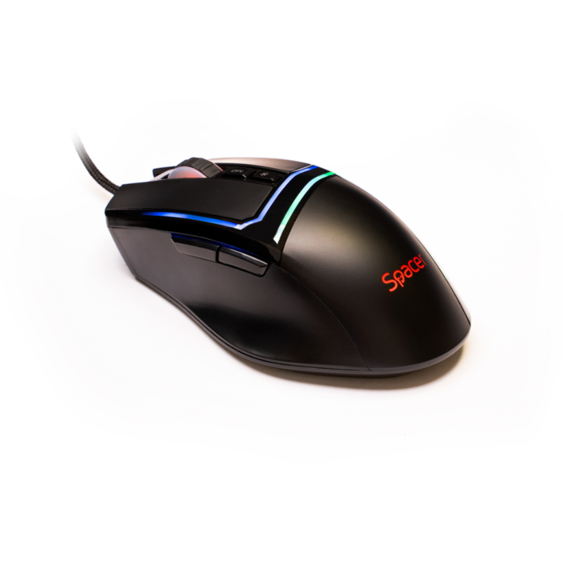 Mouse Gaming Cu Fir USB Optic 12.000dpi Iluminare RGB/Negru