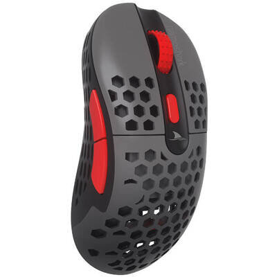 Mouse Gaming GN1 (PMW3335) Wireless 16000DPI Gri/Negru/Rosu