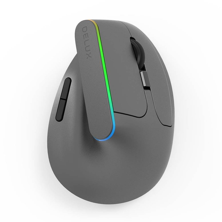 Mouse M618DB, Wireless, RGB, 2400 DPI, 6 Butoane, 2.4GHz, Bluetooth 4.0, Negru