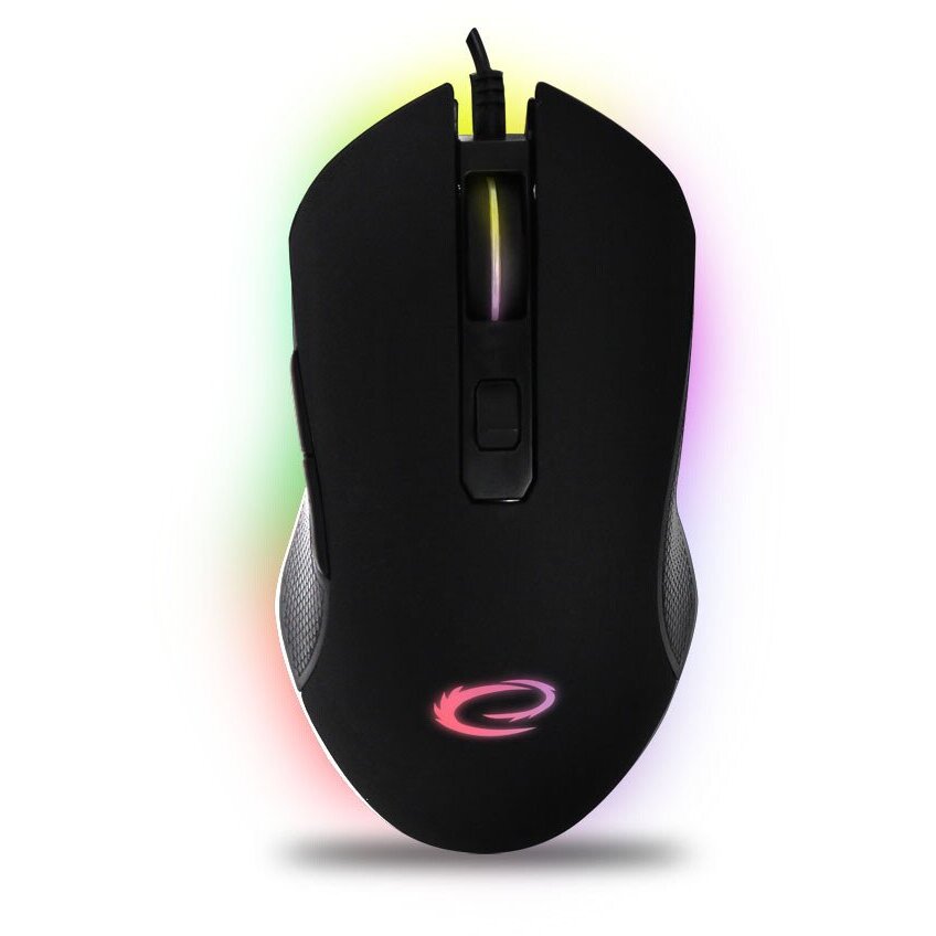 Mouse Optic Gaming Nemesis EGM302 RGB 2400Dpi 1.25M Usb-C Negru