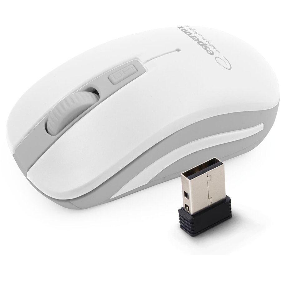 Mouse Wireless Uranus EM126EW 2.4GHz 1600DPI Alb/Gri