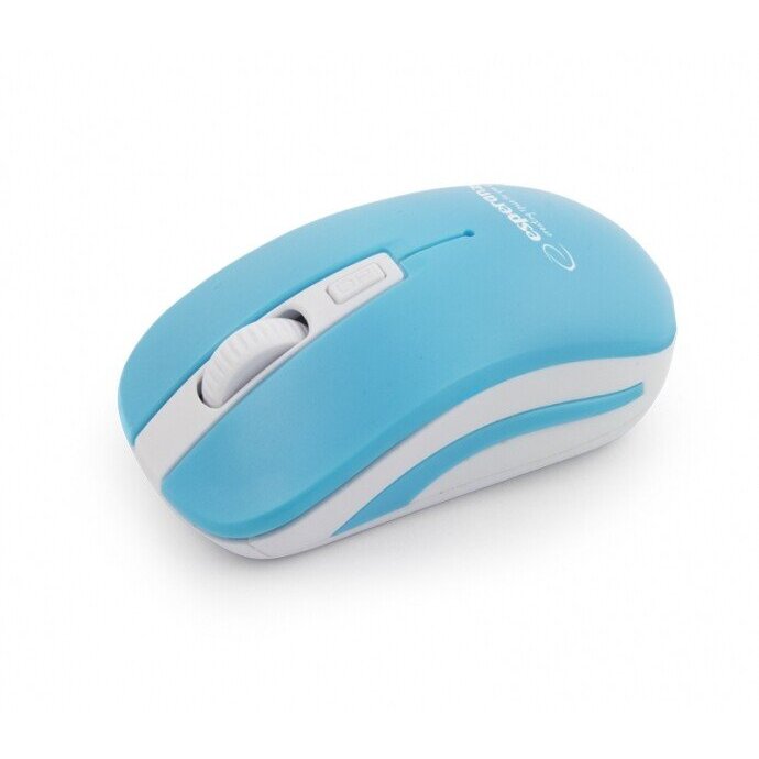 Mouse Wireless Uranus EM126WB 2.4GHz 1600DPI Alb/Albastru