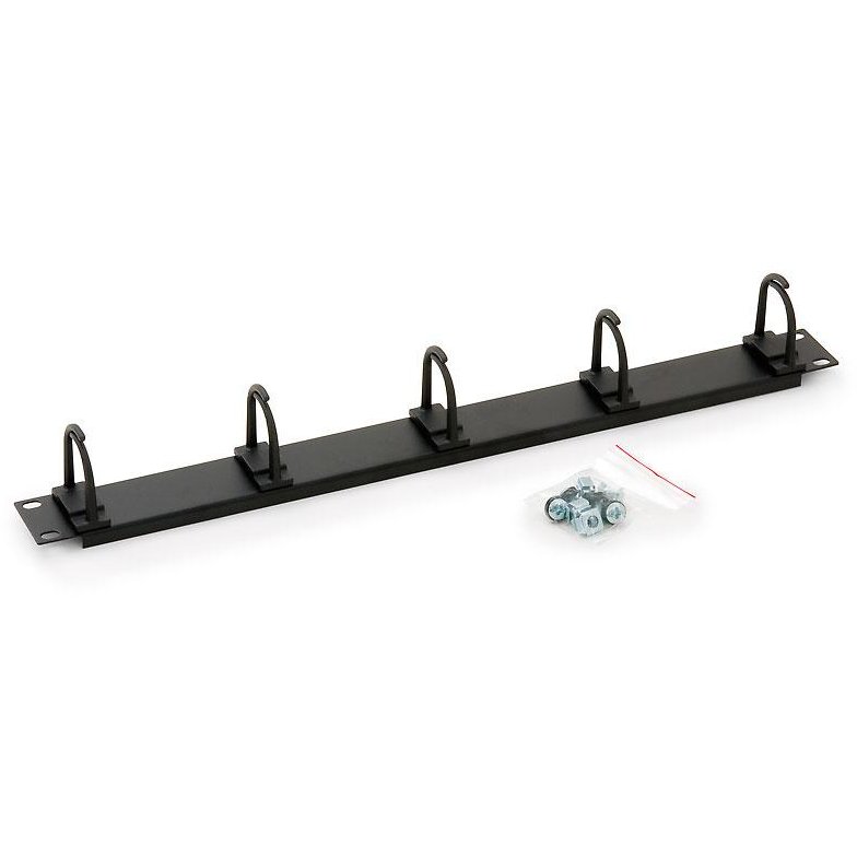 Organizator Cabluri 19inch 1U Black