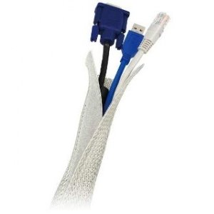 Organizator cabluri KAB0007 flexibil 1.8m Gri