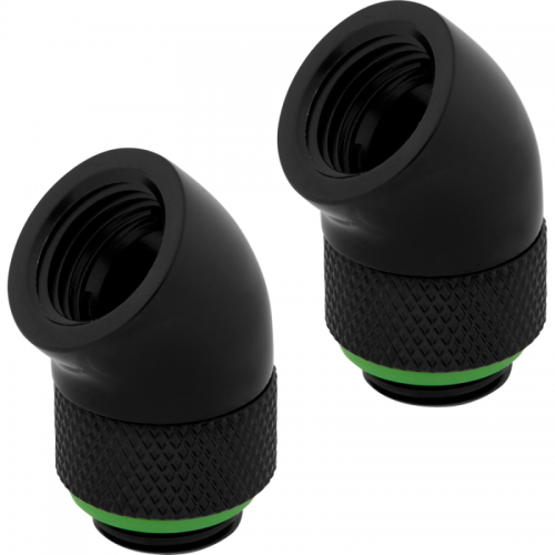 Pachet 2 Racorduri Watercooling CX-9055002-WW Hydro X Series 45° Rotary Adapter Negru