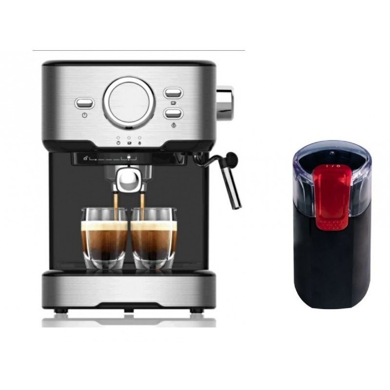 Pachet Espressor Cappucino Duette 850W 1,5L 15Bari + Rasnita Cafea Cg9101b18