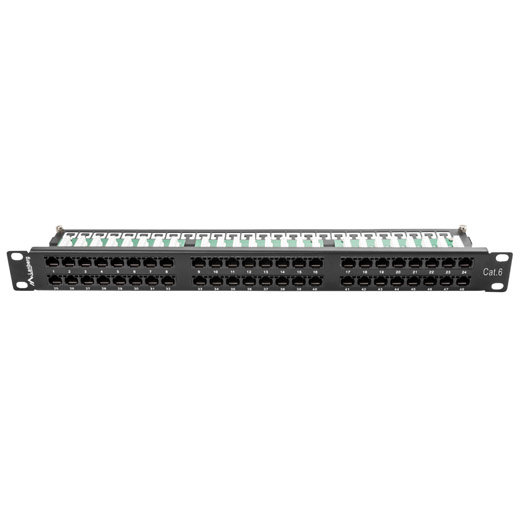 Patch Panel 19 inch 48 porturi Black