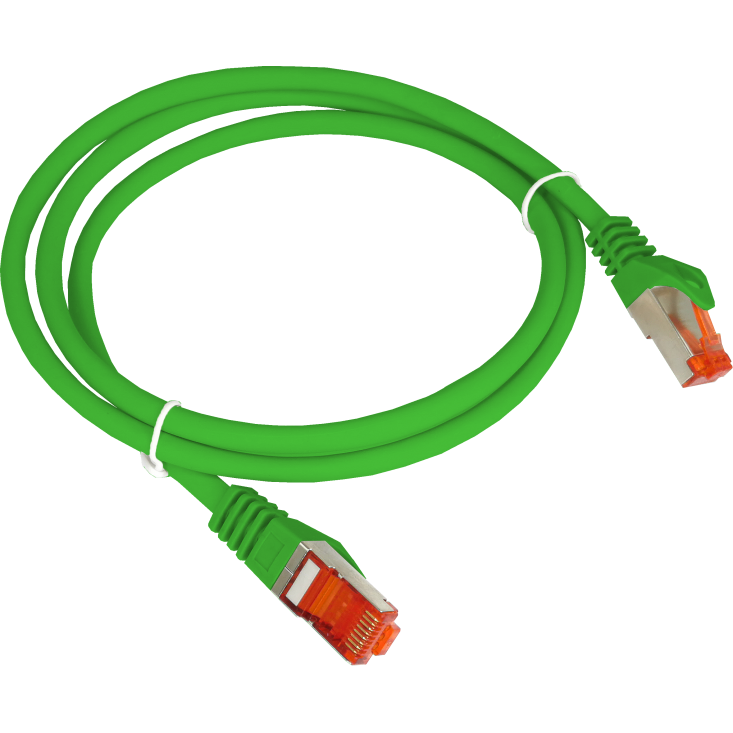 Patchcord F/UTP Cat6 2m Green