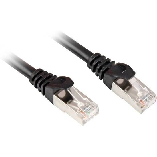 Patchcord S/FTP Cat 6a 5m Black