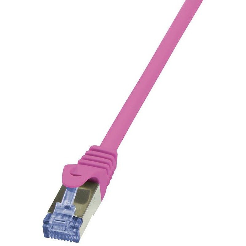 Patchcord S/FTP Cat6 1m Pink