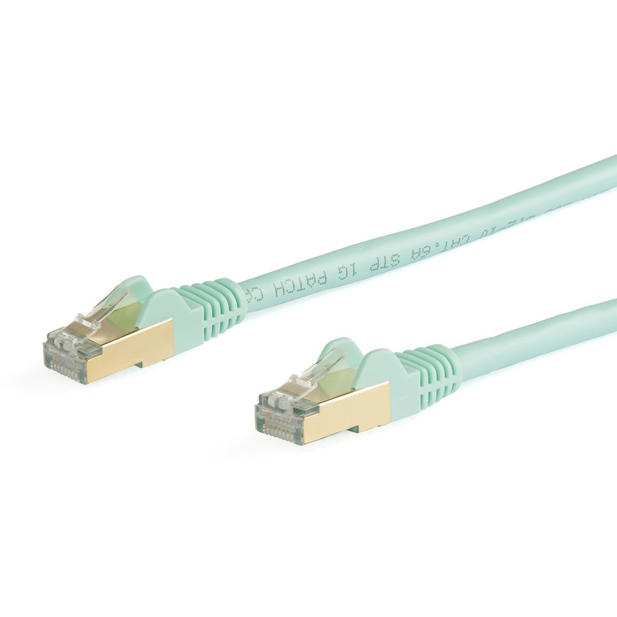 Patchcord STP Cat 6a 10m Aquamarin