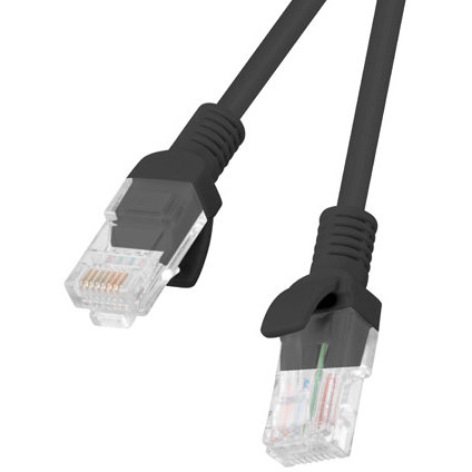 Patchcord U/UTP Cat 5E 5m Black