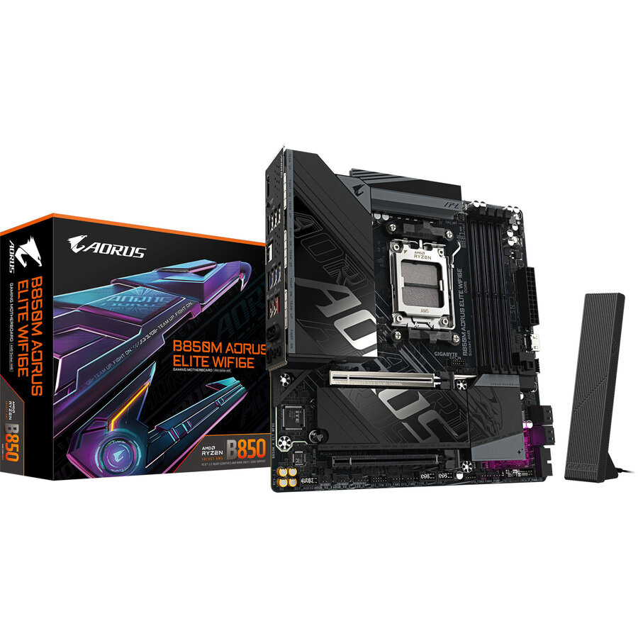 Placa de baza B850M AORUS ELITE WIFI6E (black) - Socket AM5