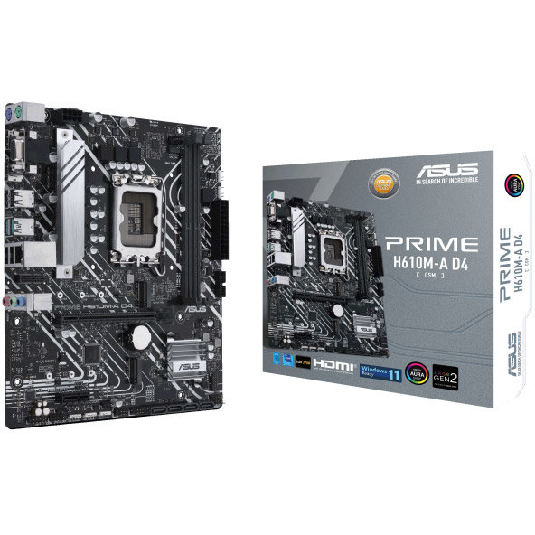 Placa de baza PRIME H610M-A D4-CSM Intel LGA1700 mATX