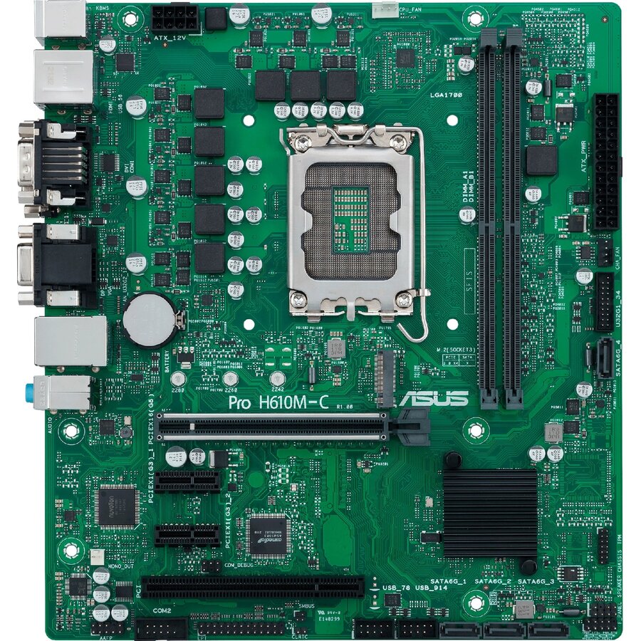 Placa de baza PRO H610M-C-CSM - Socket 1700 - motherboard