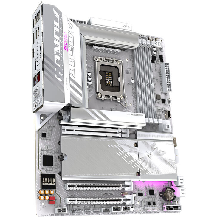 Placa De Baza Z890 A Elite WF7 ICE LGA1851 DDR5 Bt Wi-Fi ATX Alb
