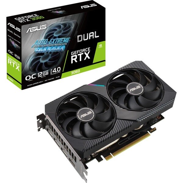 Placa Video GeForce RTX 3060 DUAL OC V2 LHR 12GB 3x DisplayPort 1x HDMI 2.1
