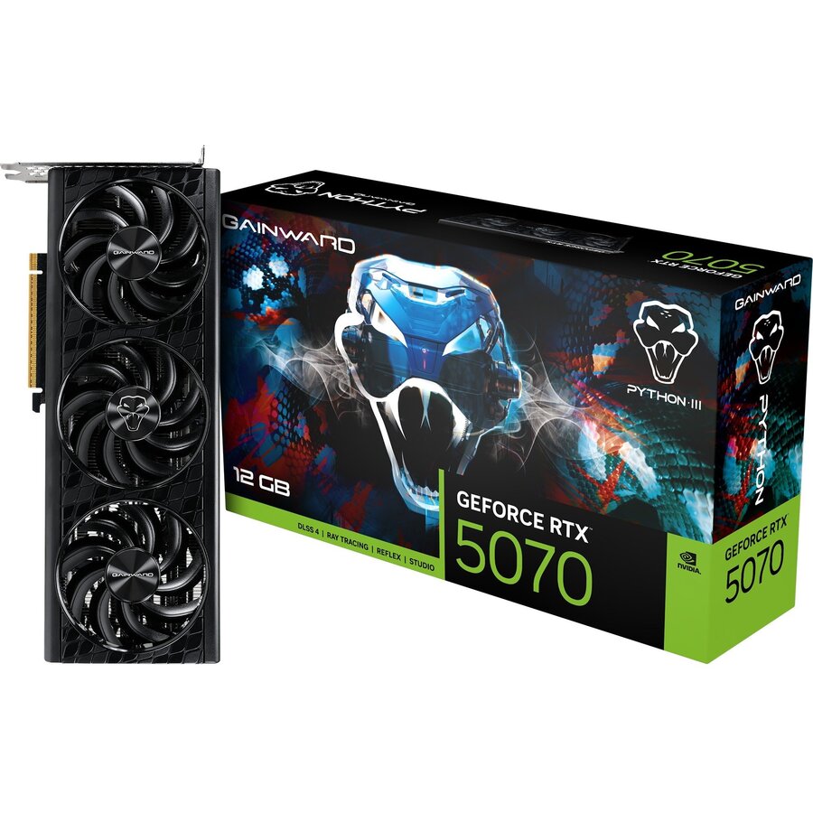 Placa video GeForce RTX 5070 Python III (DLSS 4, 3x DisplayPort, 1x HDMI 2.1)