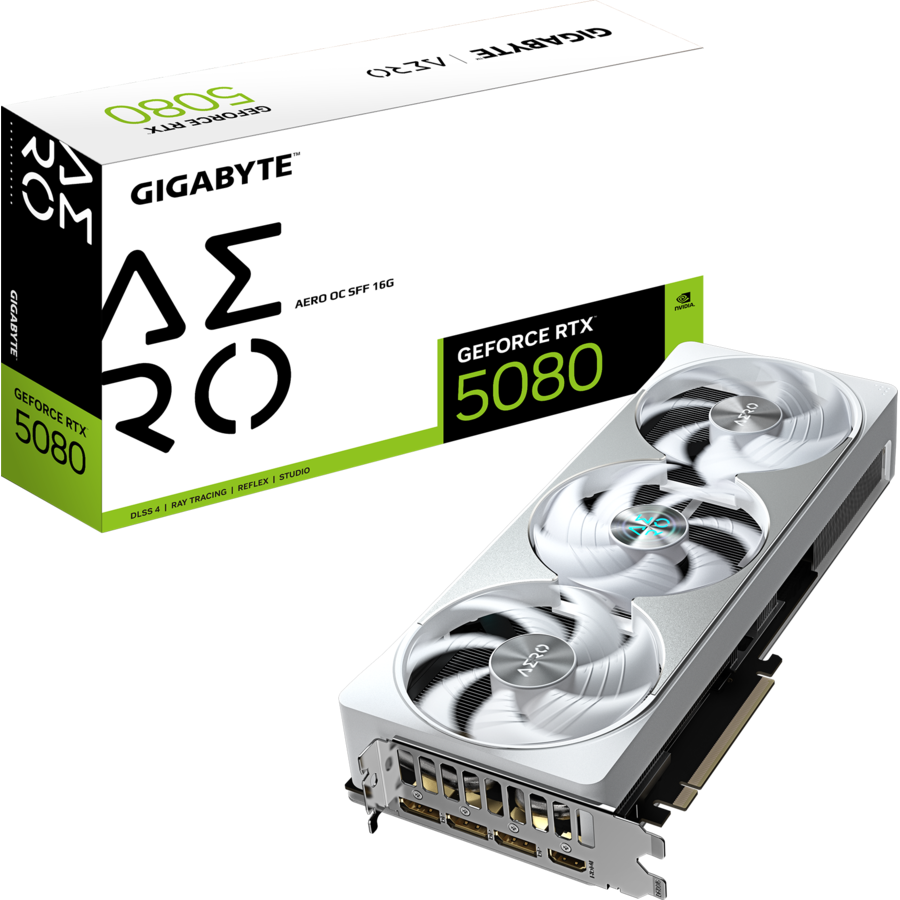 Placa video GeForce RTX 5080 Aero OC SFF 16G, 16384 MB GDDR7