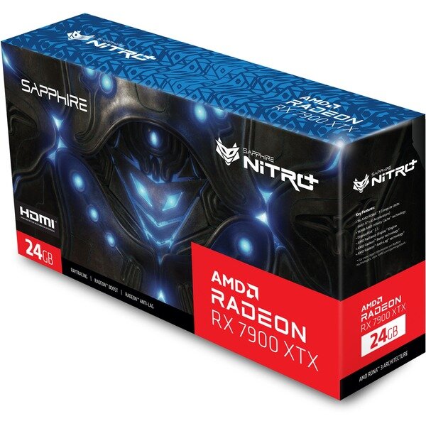 Placa video Radeon RX 7900 XTX NITRO+ Vapor-X 24GB Iluminare RGB