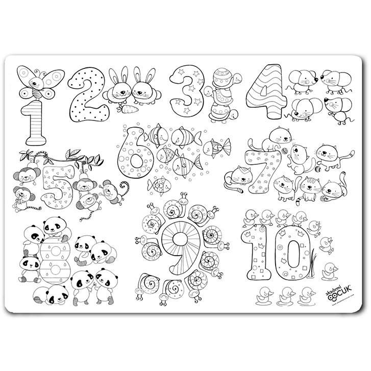 Plansa pentru Colorat Numere