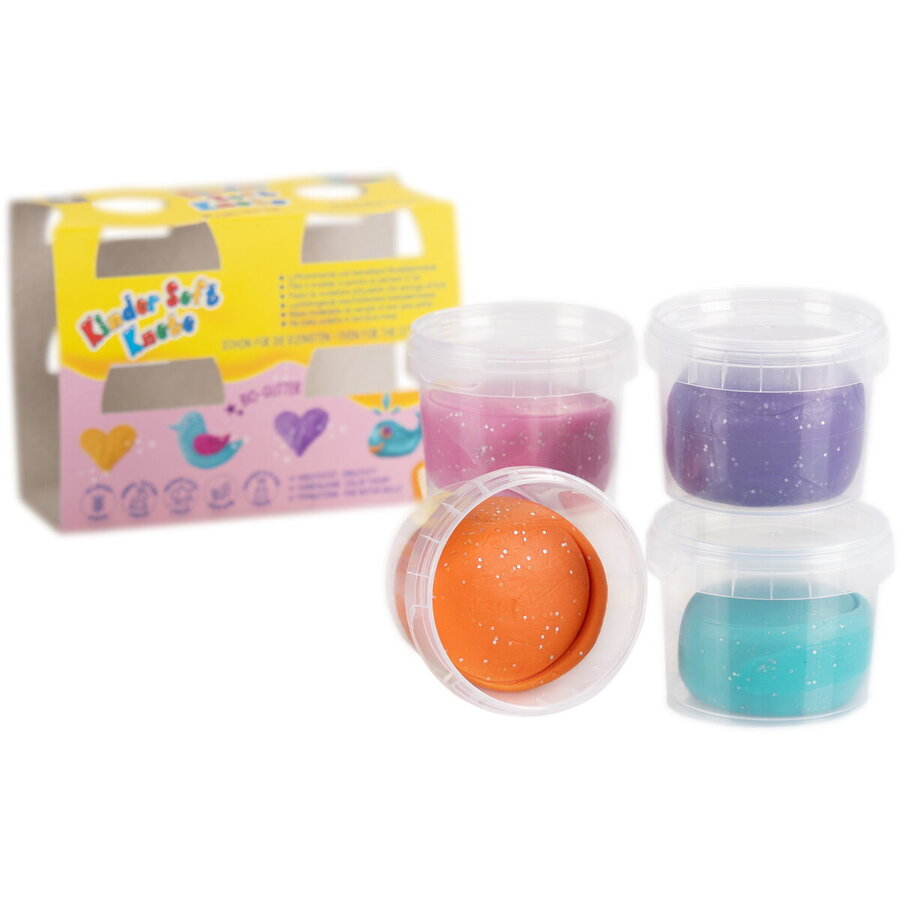 Plastilina Non-Toxica Kinder Cu Sclipici 2+Ani