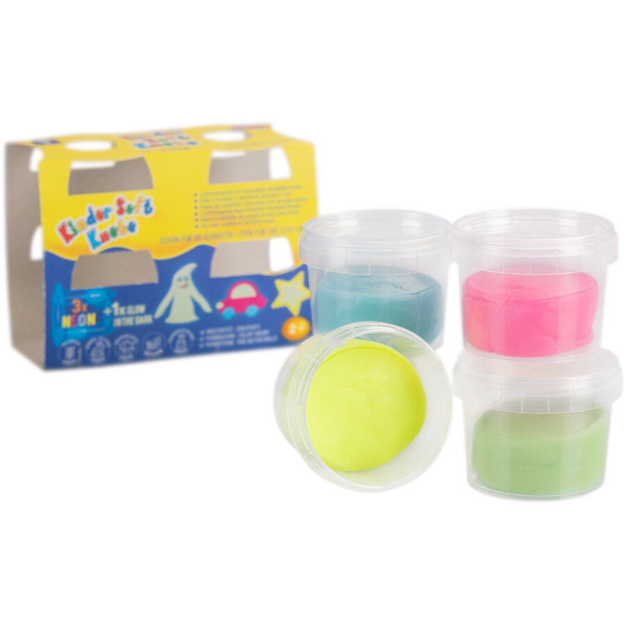 Plastilina Non-Toxica Kinder Neon 2+Ani