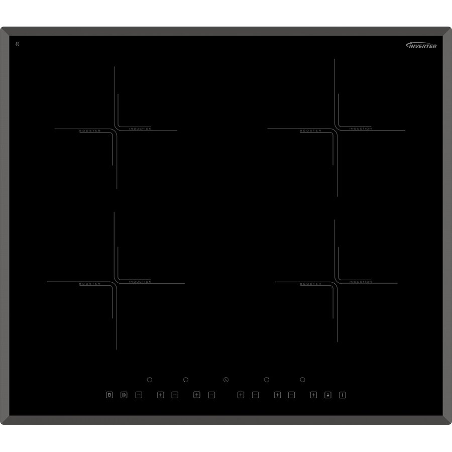 Plita Built-in ACH-720IND Putere 7.4kW 4 Zone de Caldura Control Touch Timer Indicator Caldura Reziduala 60Cm Negru