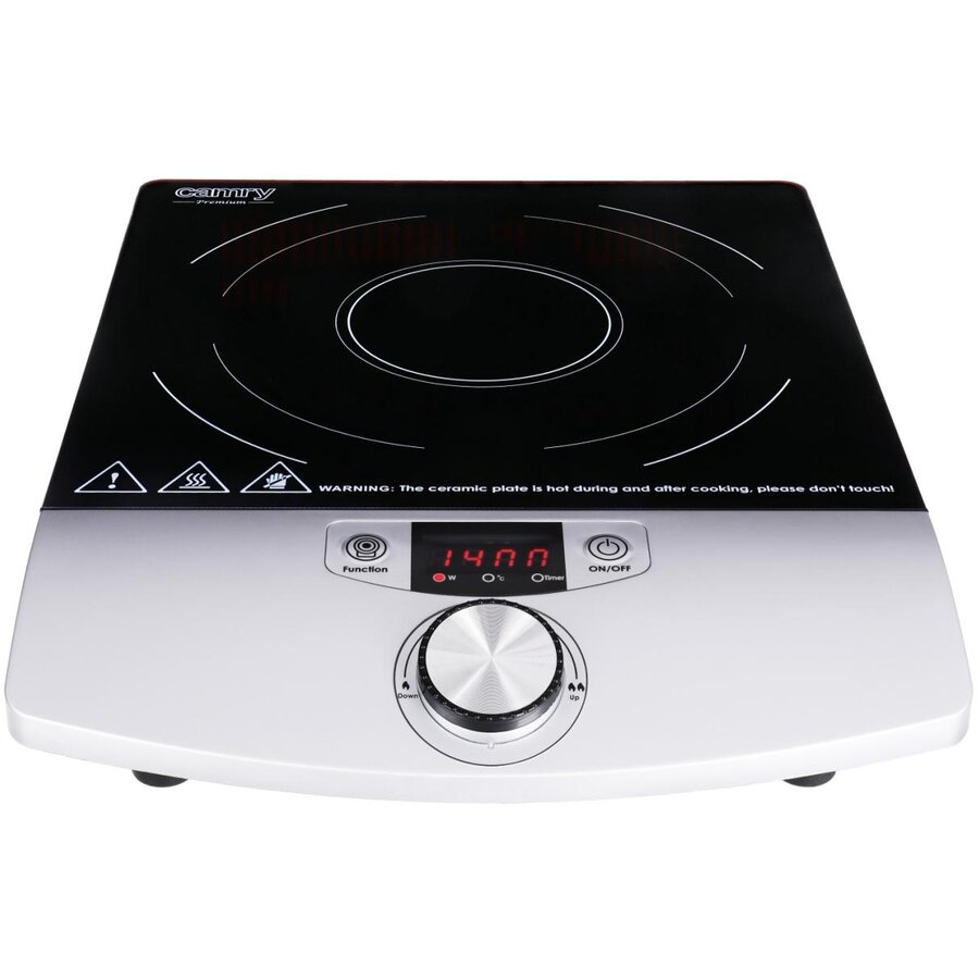 Plita Electrica Cu Inductie CR6515 1x Zone de Gatit Temporizator Oprire Automata Control Temperatura 60-240grade 2000W Negru