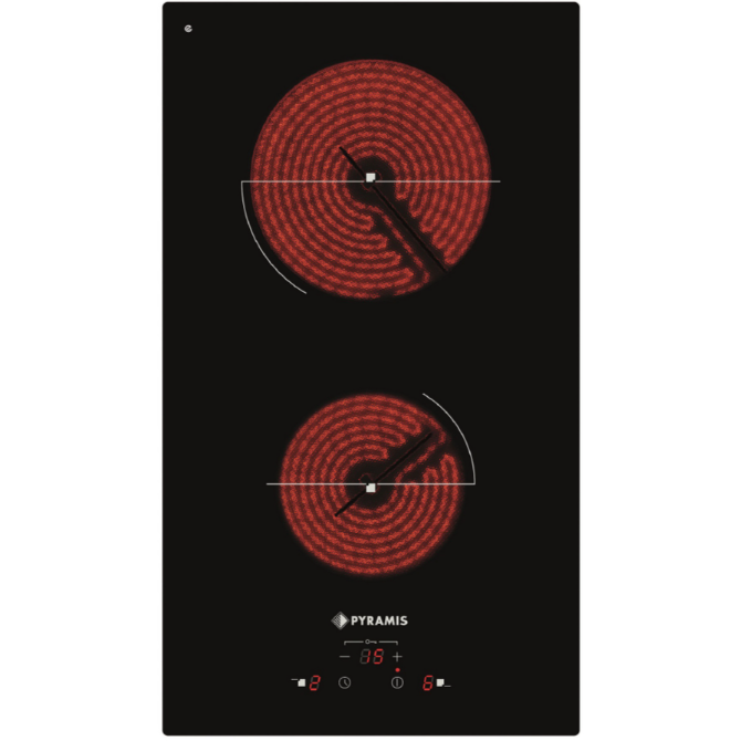 Plita Electrica PHC31230FMB    2 Zone  Gatit 9 Trepte  Touch Control Timer OSD Sticla Negru