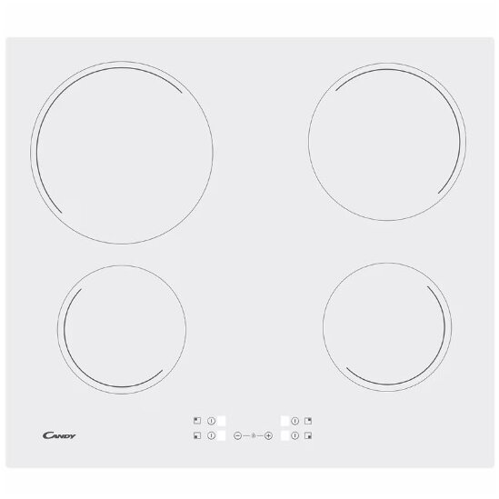 Plita Incorporabila CH64CCW Vitroceramica 4 Zone De Gatit Touch Control 60Cm Alb