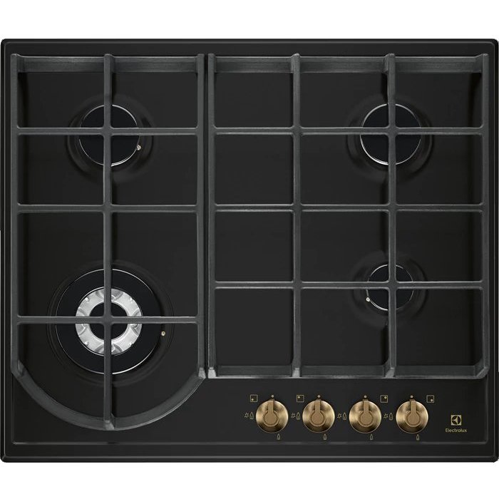 Plita incorporabila EGH6343ROR 4 arzatoare 60cm Black