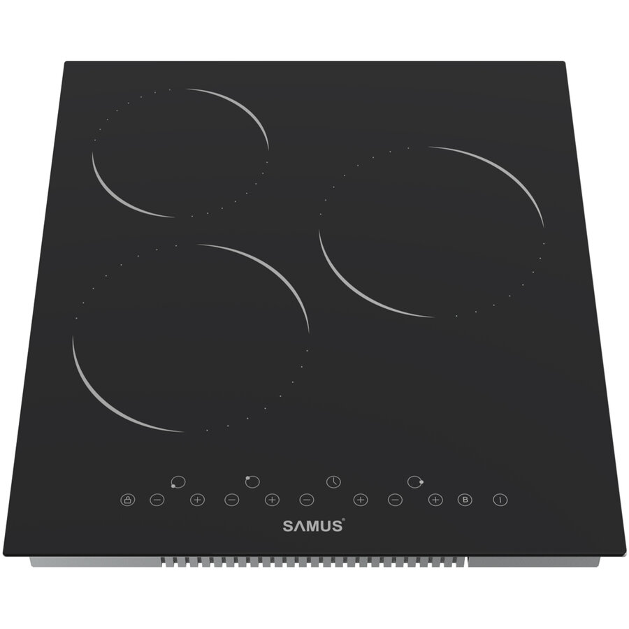 Plita Incorporabila PSVE-43BMG3 Vitroceramica 3 Arzatoare Touch Control Negru